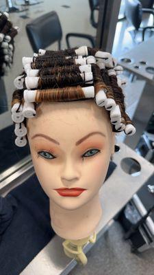 Rollers for a perm set