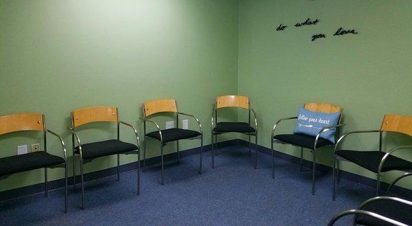 Group psychotherapy room.