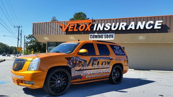 Outside view of Velox Insurance in Decatur, GA