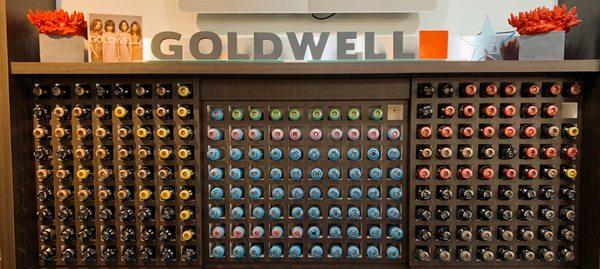 Check out our color bar fully stocked with Goldwell.