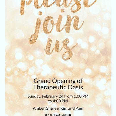 Please join us for our Grand Opening Party!