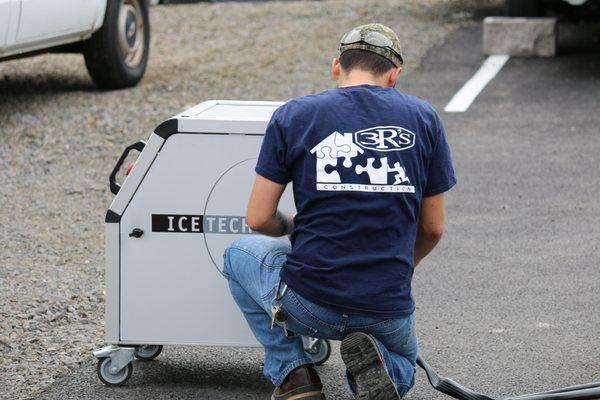 Dry ice blasting by 3Rs Construction & Remodeling in Salem Oregon.