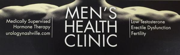 We specialize in Men's Health