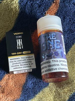 TPP DM1 pack of 3 Coils and "The One" in Blueberry