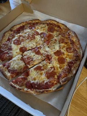 16" Large Cheese Pizza with 2 Toppings