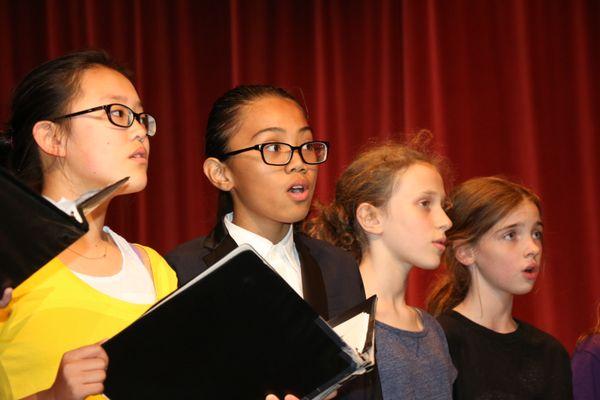 CGS Middle School choir performance