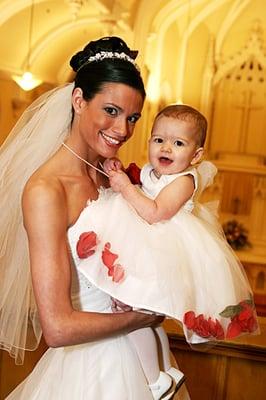 Wedding Bride and Baby