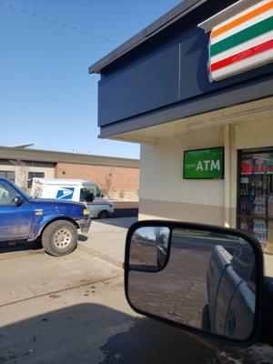 Post office truck on Sunday morning