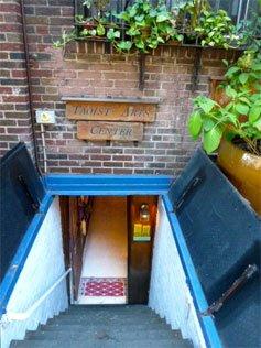 Stairs leading down to the Taoist Arts Center Tai Chi school.