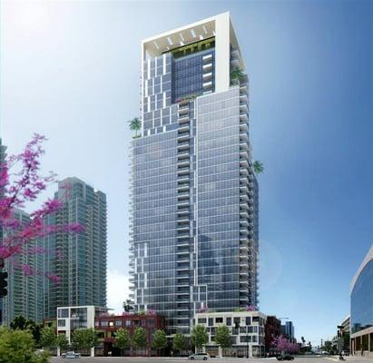 Savina by Bosa, corner of Ash Street and Kettner Blvd. Under Construction, call for priority information including pricing and floor plans.