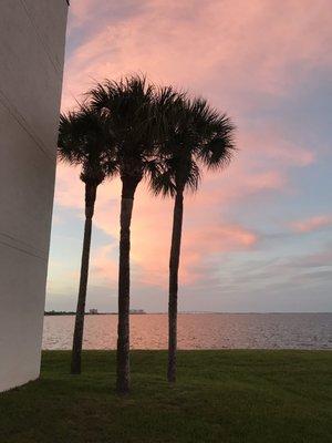 Looking towards the Max Brewer Bridge at the Indian River.