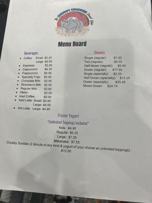 Beverages and Prices