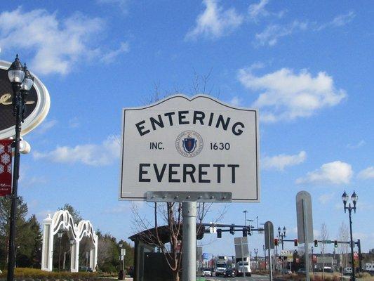 Entering Everett from Boston.