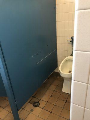 The very dirty bathrooms