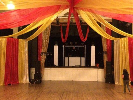 Setting up for Prom at Eagles Hall, April 2018, Fort Bragg CA