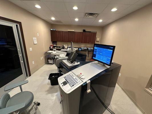 Inside of the LASIK procedure room.