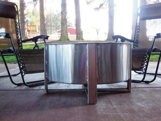 Stainless Steel 12 gauge fire pit