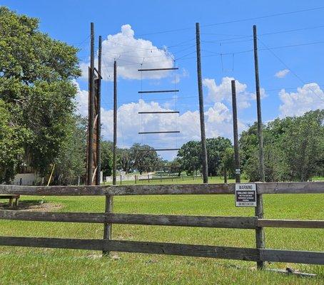 A portion of the "Challenge Course!" Can you say fear of heights!