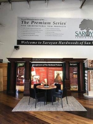 Come by and check out our brand new showroom, featuring premium hardwood flooring manufactured by Saroyan.