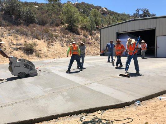 frame, pour, finish and head home... what a difference a day makes. Bernardo Concrete I am so grateful for the quality of your work.