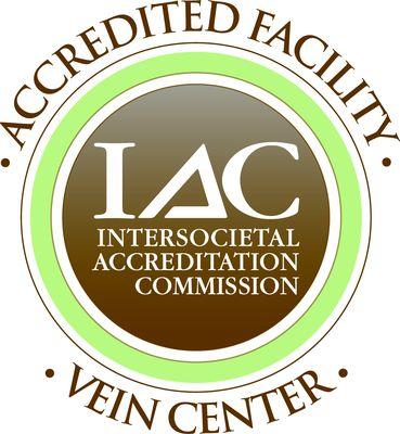 Vein Center Houston was the FIRST and is the ONLY fully accredited facility in ALL of Texas to receive Accreditation!