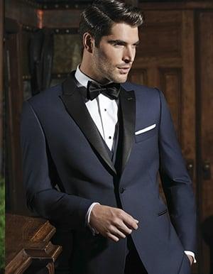 Ike Behar Blake Navy Slim Fit Tux