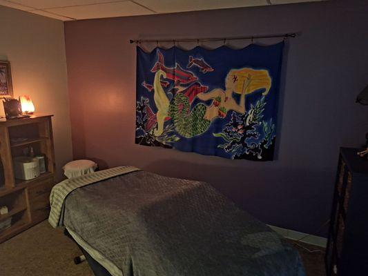 Massage room ready for you!