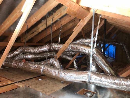 New Construction - duct insallation