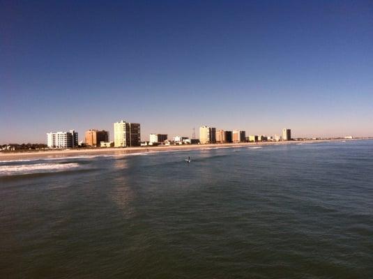 Jacksonville Beach view from the pier