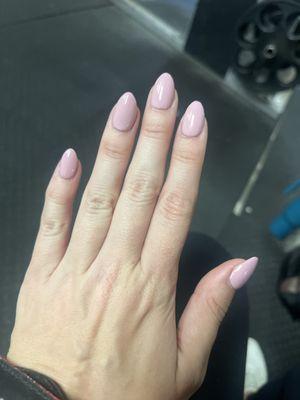 Acrylic manicure with gel (almond shape)