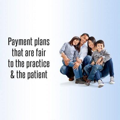 Patient payment plans- Free to the practice, low cost to the patient