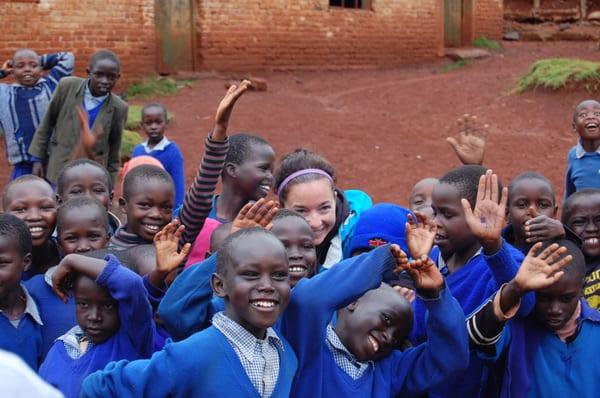 Teaching at the school in Kenya!