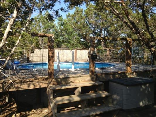 The private pool - Mariposa cabin.