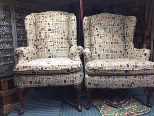 King & Queen chairs thank you very much Cleveland Upholstery