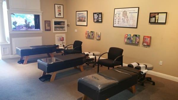 Our healing adjusting room where miracles take place every day!