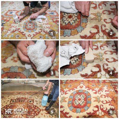 Spot cleaning at Khazai Rug Cleaning