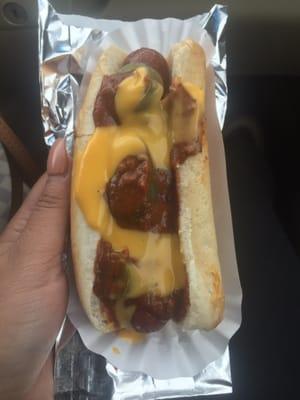 My customized Chili dog