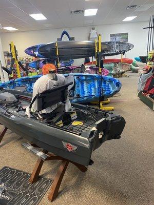 Disc golf supplies and kayaks