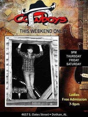 Live music at Cowboys of Dothan!!!