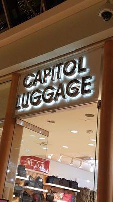 Front entrance of Capitol Luggage.