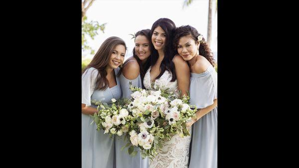 Beautiful bridesmaids at Four Seasons Ko Olina Kapolei