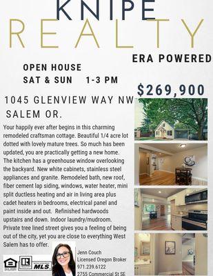 West Salem full remodel is being held open this weekend!  Open House 8/3 & 8/4 1-3PM Call Jenn Couch for a private showing  971-239-6122