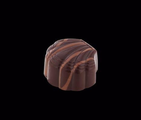 Caramel and Espresso Sea Salt - 66% Dark chocolate shell filled chocolate with caramel ganache and espresso infused sea salt