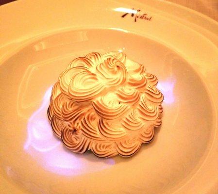 Chocolate Espresso Baked Alaska (Flambeed Meringue)