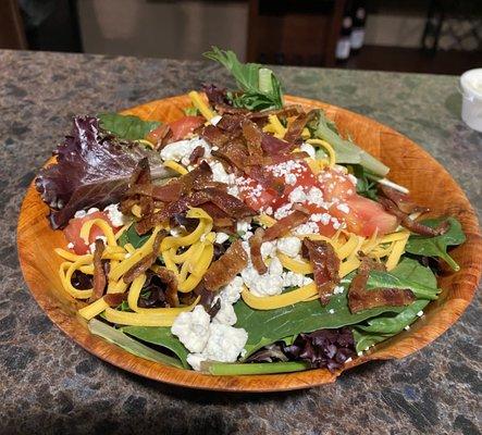 Blue and Bacon salad