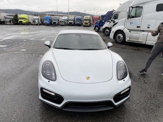 Porsche Cayman GTS purchased used from Chapman Camelback. Day of delivery to Spokane via enclosed transporter.  This car is AMAZING