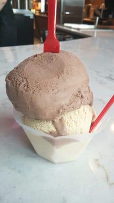 Dark Chocolate and Espresso gelati ($6.50, tax included) from Grateful Spoon!