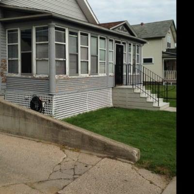 Before we start porch restoration on a Muskegon historical home.