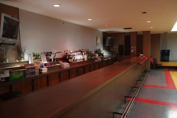 Bar in the upstairs function hall