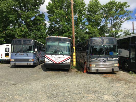 Tour bus fleet